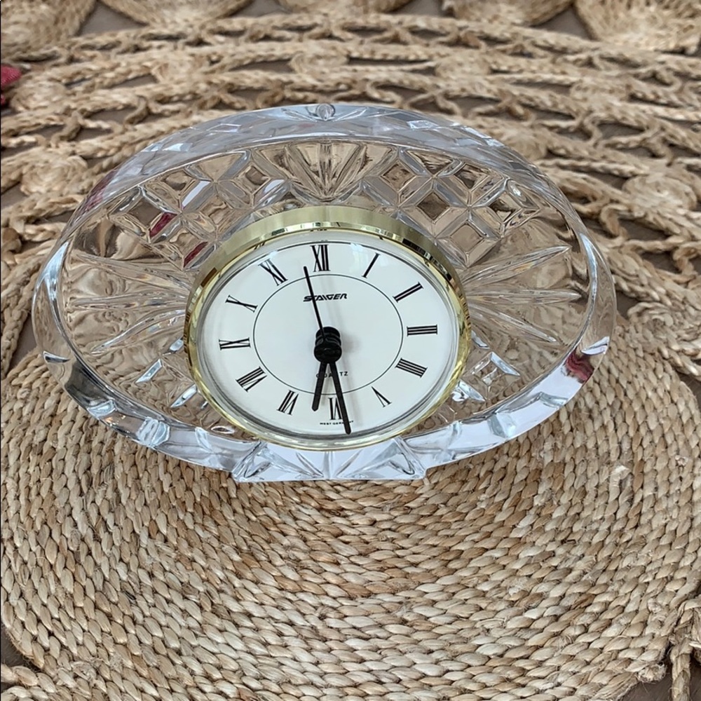Crystal clock.